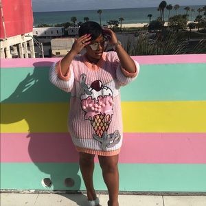 Ice cream sweater dress